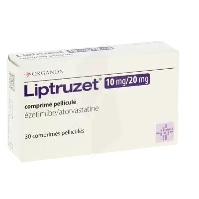 Liptruzet 10 Mg/20 Mg, Comprimé Pelliculé à Ris-Orangis