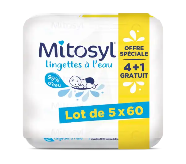 Mitosyl Lingette à L'eau 5 Sachets/60