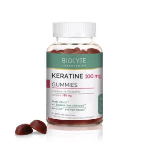 Biocyte Kératine Gummies Gomme Pot/60