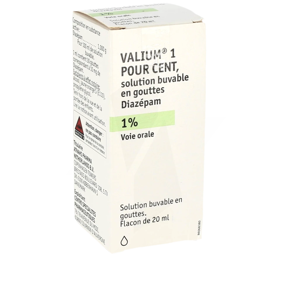 Valium 1 Pour Cent, Solution Buvable En Gouttes