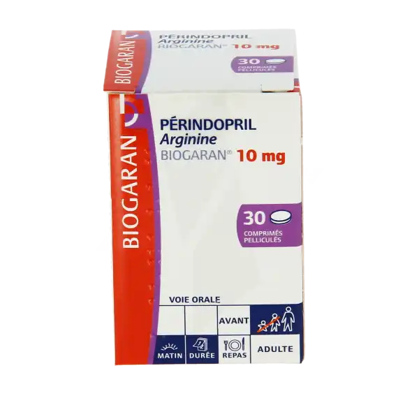 Perindopril Arginine Biogaran 10 Mg, Comprimé Pelliculé