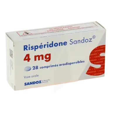 Risperidone Sandoz 4 Mg, Comprimé Orodispersible à Eysines