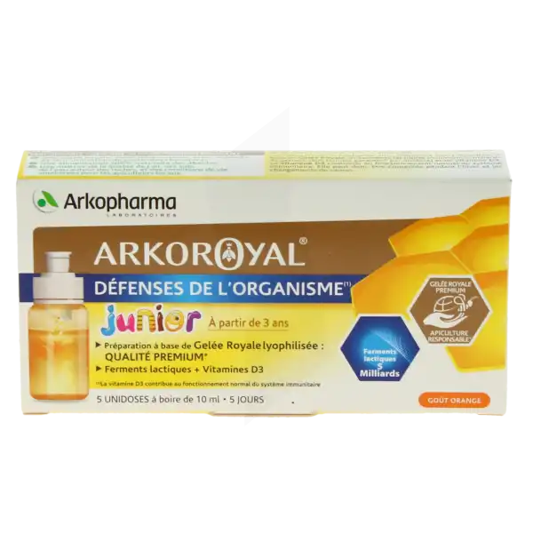 Arkoroyal Défenses Naturelles Gelée Enfant Dès 6 Ans 5 Doses/10ml