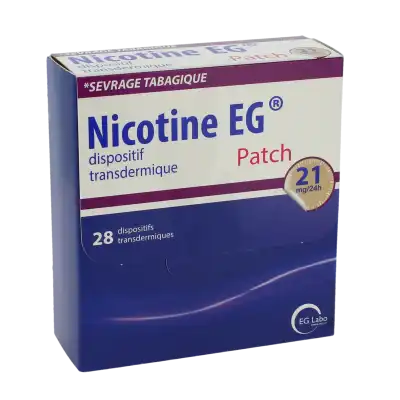 Nicotine Eg 21 Mg/24 H, Dispositif Transdermique à BOURBON-LANCY