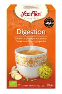 Yogi Tea Tisane Ayurvédique Digestion Bio 17 Sachets/1,8g à Saint-Vallier
