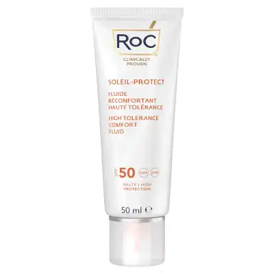 RoC Soleil Protect Fluide Réconfortant Visage SPF50+ 50ml