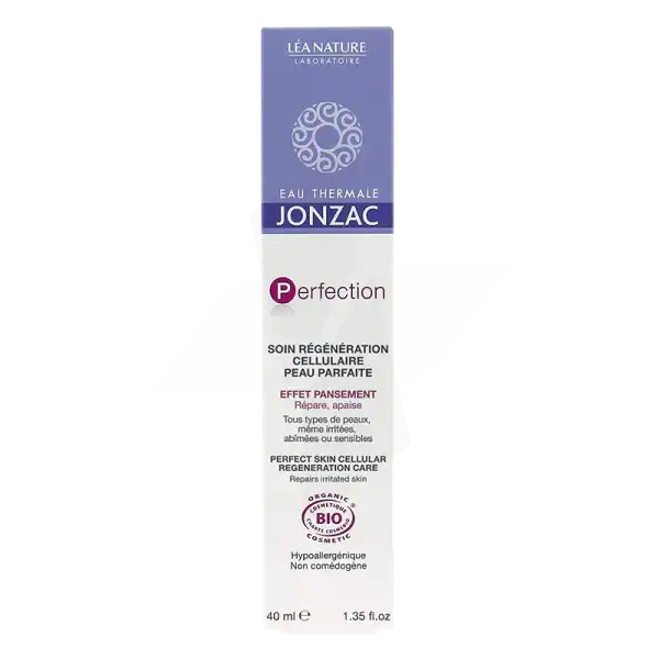 Jonzac Eau Thermale Perfection Crème Soin Régénération Cellulaire Peau Parfaite 40ml