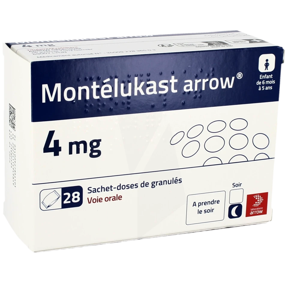 Montelukast Arrow 4 Mg, Granulés En Sachet-dose
