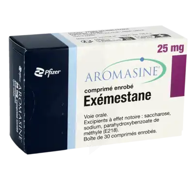Aromasine 25 Mg, Comprimé Enrobé à SAINT-PRIEST
