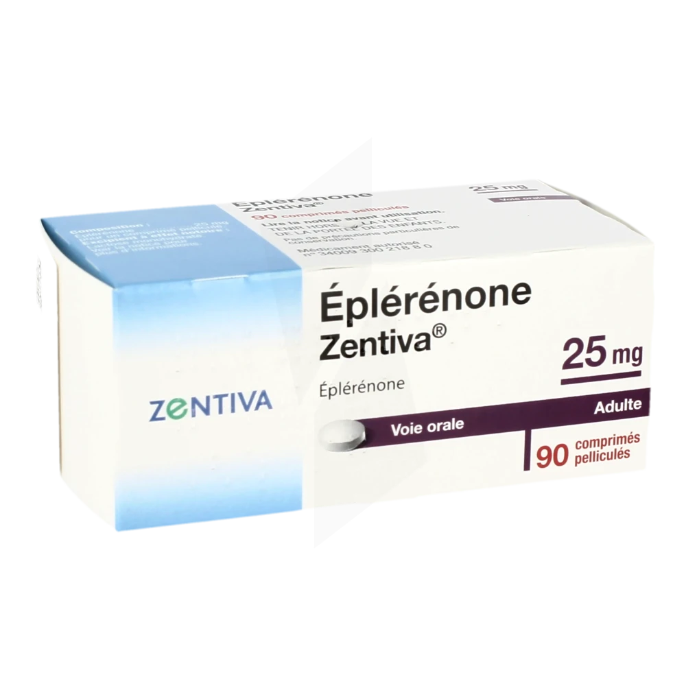 Eplerenone Zentiva 25 Mg, Comprimé Pelliculé