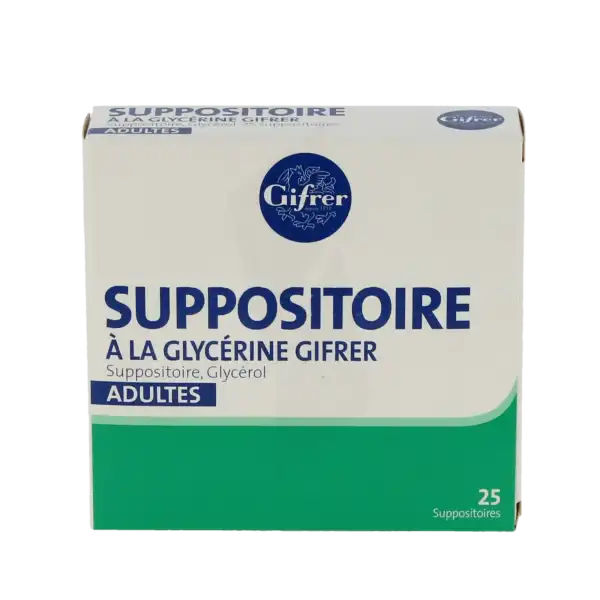 Suppositoire A La Glycerine Gifrer Adultes, Suppositoire