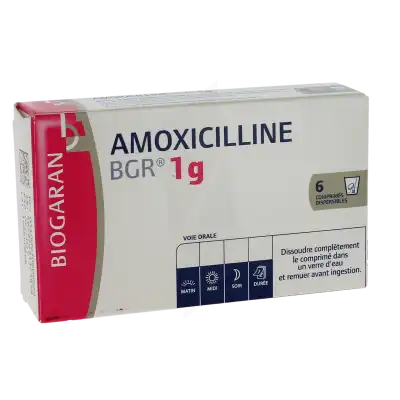 Amoxicilline Bgr 1 G, Comprimé Dispersible à Hagetmau
