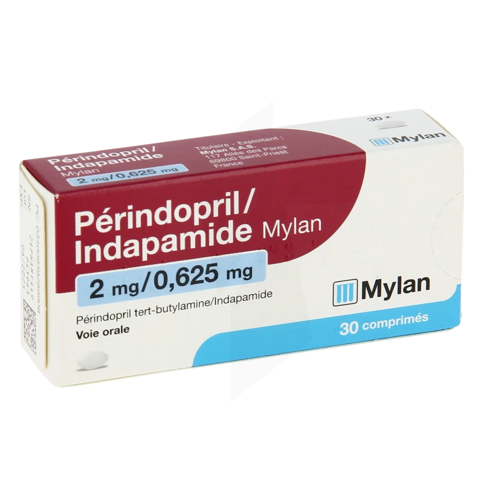 Perindopril/indapamide Viatris 2 Mg/0,625 Mg, Comprimé