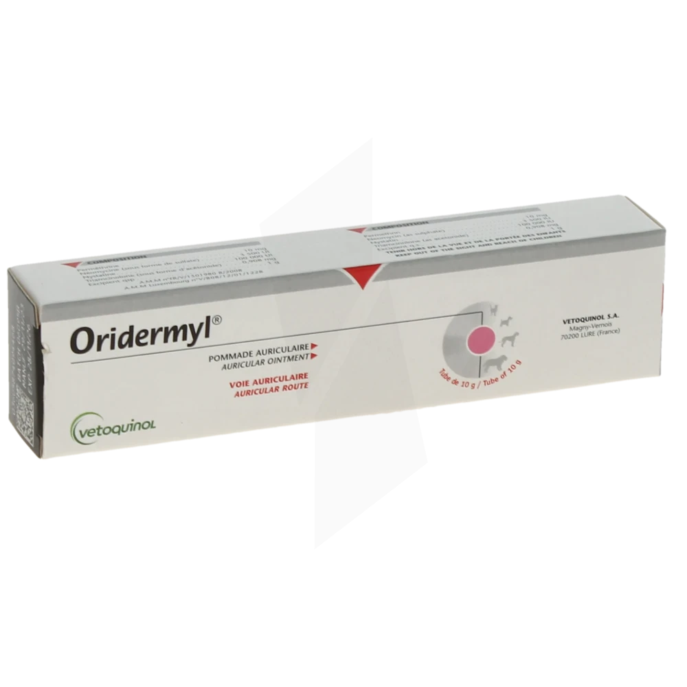 Oridermyl, Pommade Auriculaire