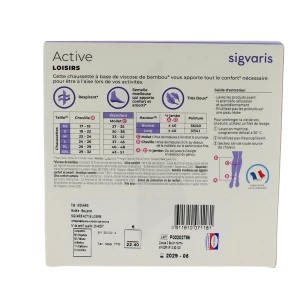 Sigvaris Active Loisirs New Chaussette Classe 2 Femme Noir Long M