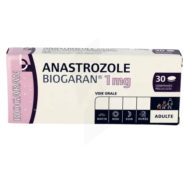 Anastrozole Biogaran 1 Mg, Comprimé Pelliculé