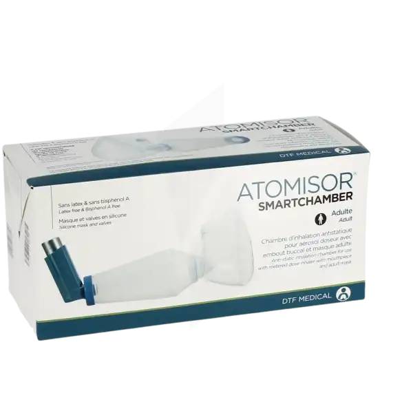 Atomisor Smartchamber Chambre Inhalation Avec Masque Adulte Enfant +6ans