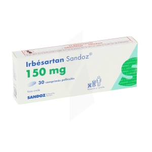 Irbesartan Sandoz 150 Mg, Comprimé Pelliculé