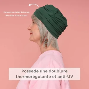 Les Franjynes Bonnet Fébibi Présent Vert Bouteille