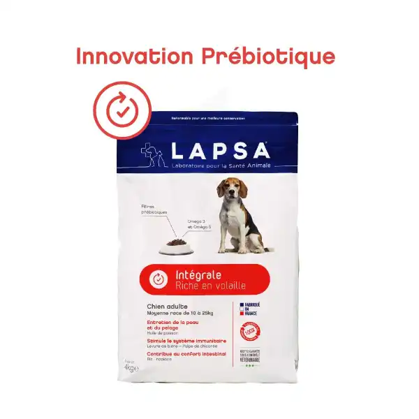 Lapsa Integrale Croquettes Chien Moyenne Race Sachet/4kg