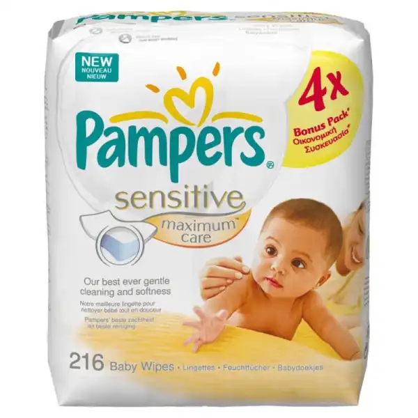 Pampers Lingettes Sensitive 4 X 54