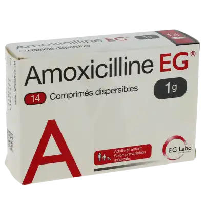 Amoxicilline Eg 1 G, Comprimé Dispersible à Abbeville