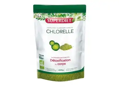 Superdiet Chlorelle Bio Poudre Pot/200g à Fargues-  Saint Hilaire