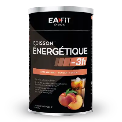 Eafit Energie Poudre pour boisson énergétique -3H Thé pêche Pot/500g