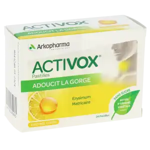Arkopharma Activox Pastilles Sans Sucre Miel-citron B/24 à CUISERY