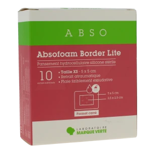 Absofoam Border Lite Pans.hydrocel.tail.xs(5x5cm)bt10