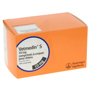 Vetmedin S 10 Mg Comprimes A Croquer Pour Chiens, Comprimé à Croquer