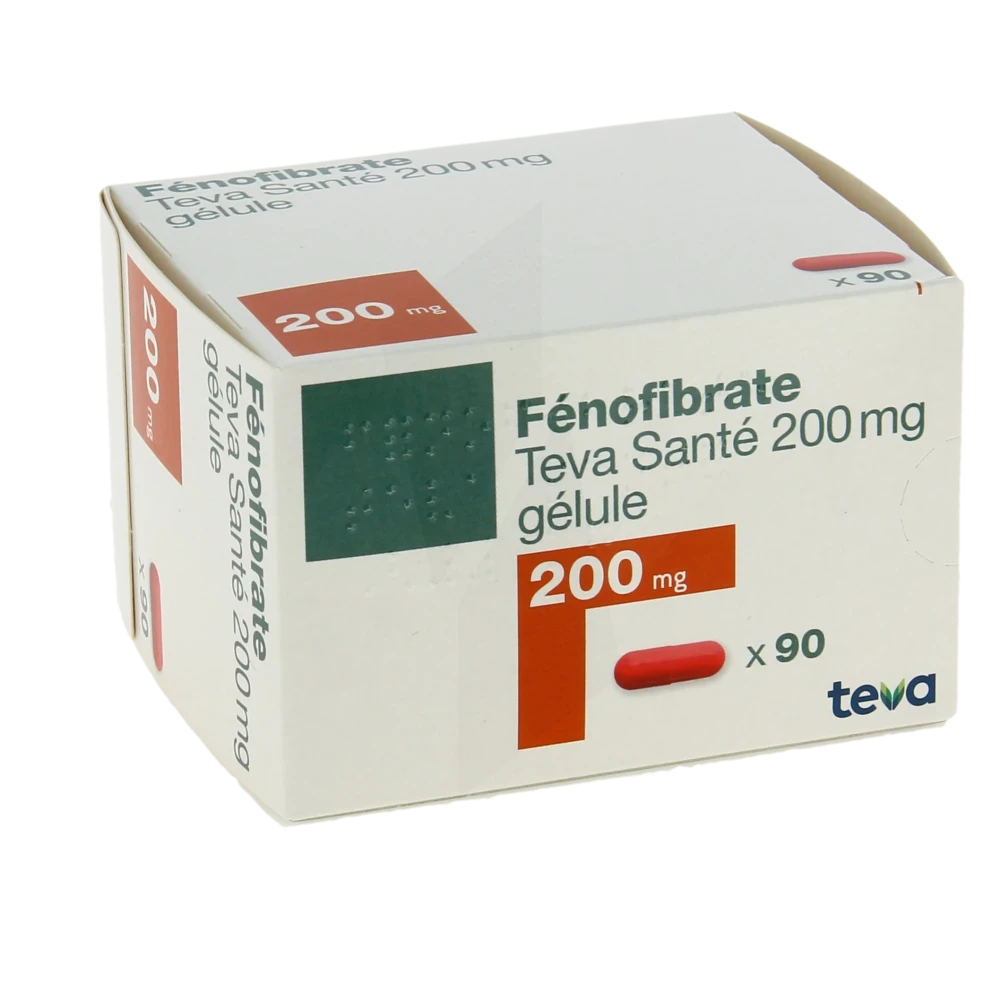 Fenofibrate Teva Sante 200 Mg, Gélule