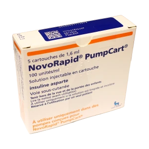 Novorapid Pumpcart 100 Unités/ml, Solution Injectable En Cartouche