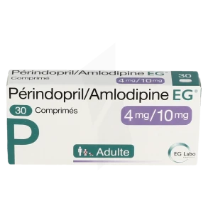Perindopril Tert-butylamine/amlodipine Eg 4 Mg/10 Mg, Comprimé
