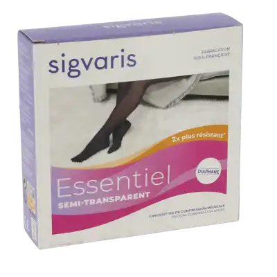 Sigvaris Essentiel Semi-transparent Chaussettes Po Femme Classe 2 Dune Small Normal à Annemasse