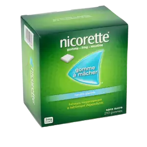Nicorette Menthe Glaciale 2 Mg Sans Sucre, Gomme à Mâcher Médicamenteuse édulcorée Au Xylitol Et à L'acésulfame Potassique à Libourne
