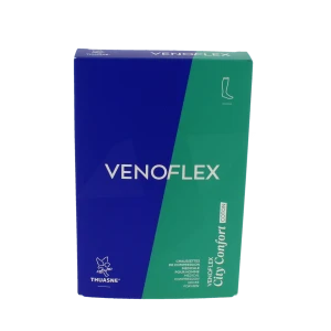 Venoflex City 2 Chaussette Coton Confort Homme Noir Taille 2n