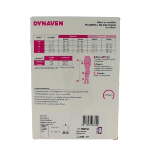 Sigvaris Dynaven Transparent Bas Auto-fixants Pied Ouvert Classe 2 Femme Beige Clair Normal Xl
