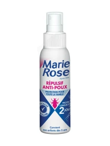 Marie Rose Poux Spray Répulsif Anti-poux 48h 100ml