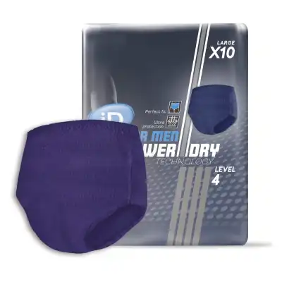 Id For Men Culottes Absorbantes Level 4 Taille L Sachet/10 à Agen