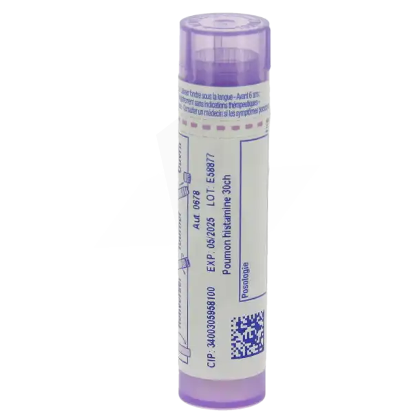 Boiron Poumon Histamine 30ch Granules Tube De 4g