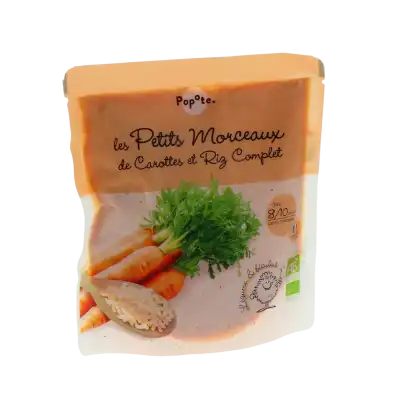 Popote Aliment Infant Les Petits Morceaux Carottes Riz Complet Gourde De 190 G à MARSEILLE