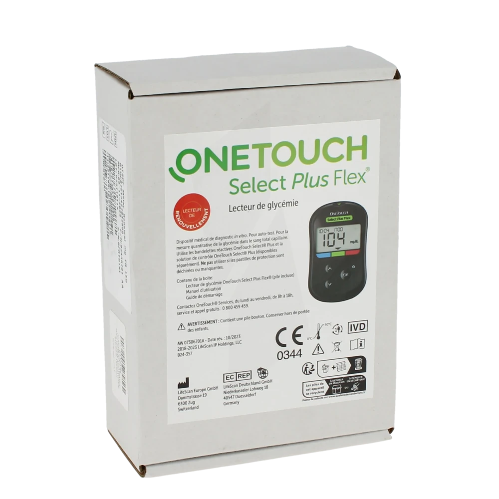 One Touch Select Plus Flex Lecteur Glycémie