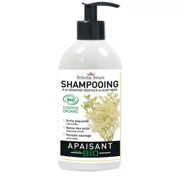 Helvetia Natura Shampooing Apaisant à La Kératine Végétale Et Aloé Vera Bio Fl/500ml