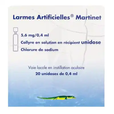 Larmes Artificielles Martinet 5,6 Mg/0,4 Ml, Collyre En Solution En Récipient Unidose à TOURNAN-EN-BRIE