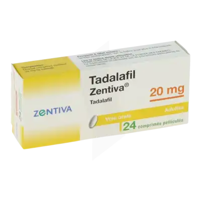 Tadalafil Zentiva 20 Mg, Comprimé Pelliculé à Bordeaux