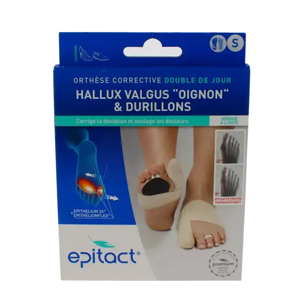 Orthese Corrective Double Epitact A L'epithelium Flex +26 Taille S Pied Gauche