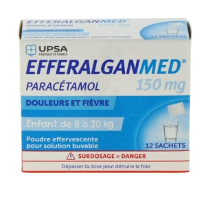 Efferalganmed 150 Mg, Poudre Effervescente Pour Solution Buvable En Sachet