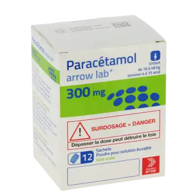 Paracetamol Arrow Lab 300 Mg, Poudre Pour Solution Buvable à Beauzelle