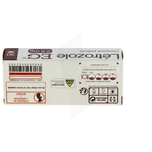 Letrozole Eg 2,5 Mg, Comprimé Pelliculé